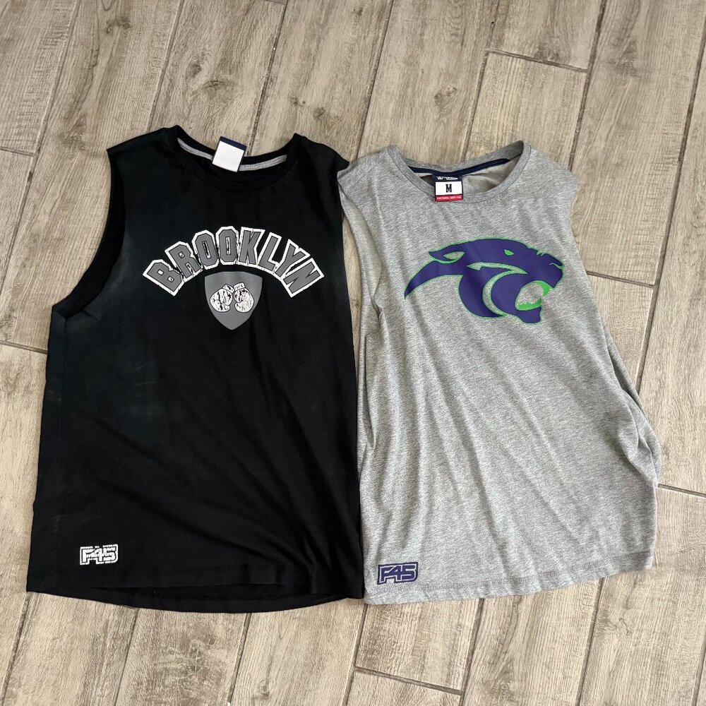 2 F45 Training Tank Tops Mens Medium - Used
